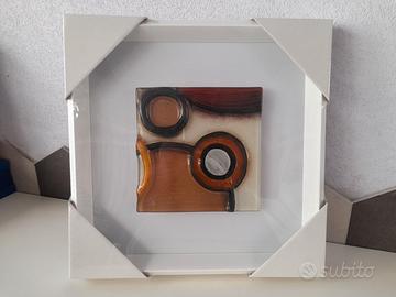 Set Quadri Moderni in Vetro Fusione con Cornice