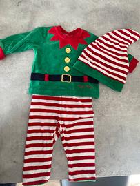 Completo 3 pezzi elfo di Natale bambino