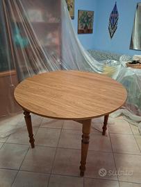 tavolo tondo 115 cm + 4 sedie