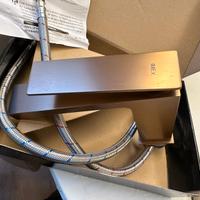 Rubinetto lavabo oro rosa spazzolato