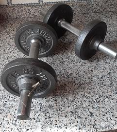 Manubri da palestra con pesi da 2,5Kg, 28mm