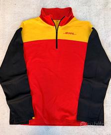 Felpa DHL con zip collo uomo | size XL 