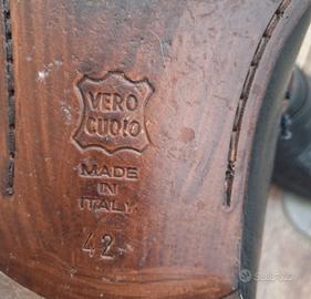 Mocassino cuoio Made in Italy n.42