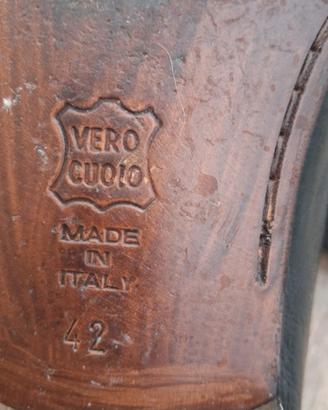 Mocassino cuoio Made in Italy n.42