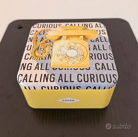 Scatola Fossil originale in latta - design