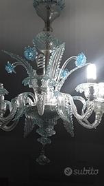 Lampadario in vetro di Murano