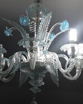 Lampadario in vetro di Murano