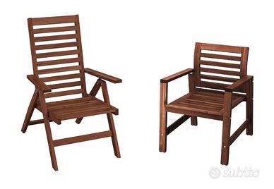 Set 6 sedie e 4 sdraio IKEA modello Applaro NUOVE