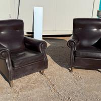 Coppia poltrone in similpelle