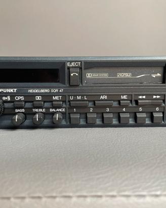 Autoradio blaupunkt sqr 47 anni 80 Porsche bmw
