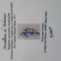 Coppia piatti porcellana di bohemia acrobata