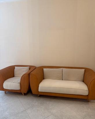 Divani Bonacina rattan intrecciato