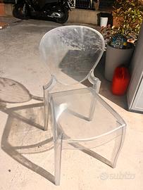 Sedie plexiglass (6 pezzi)
