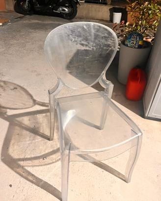 Sedie plexiglass (6 pezzi)