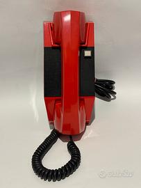 Citofono vintage Elvox rosso da parete anni 70/80