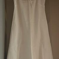 Vestito prendisole corto in lino