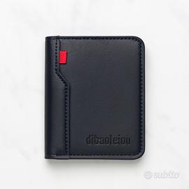 Portafoglio uomo in vera pelle nero