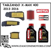 KIT TAGLIANDO XMAX 400 10W40 MOTUL 5000 2013 2016