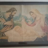 Quadro ad olio Sacra famiglia anni 50 - Anonimo