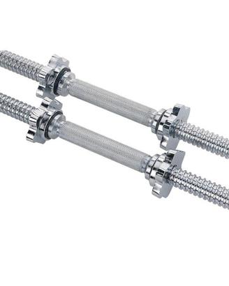 Set Barre Manubri Cromate Filettate 36 cm