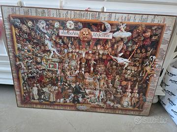 Quadro Poster artistico Museo Mondonovo Maschere