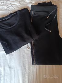 tuta nera donna con strass Liu Jo