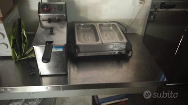 friggitrice e scalda vivande 