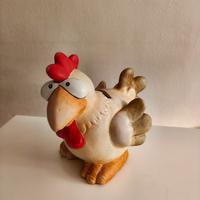 Salvadanaio terracotta Gallo /Gallina