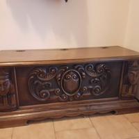 Cassapanca legno massiccio 