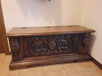 Cassapanca legno massiccio 