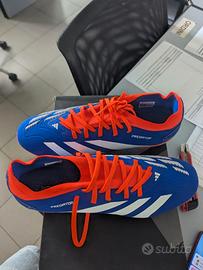 Adidas Predator FG blu/arancio nuove Taglia 44 2/3