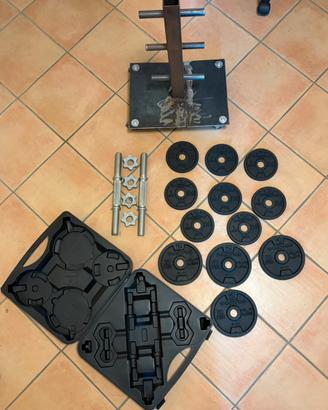 Set Manubri Decathlon 20 kg in Ghisa