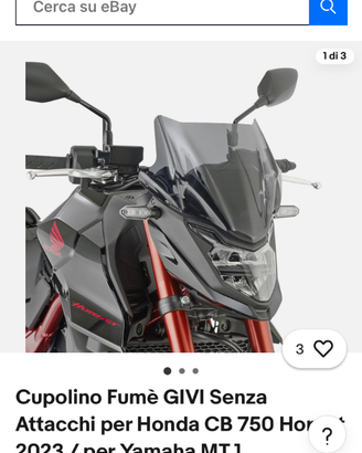 Cupolino givi come nuovo nesun segno