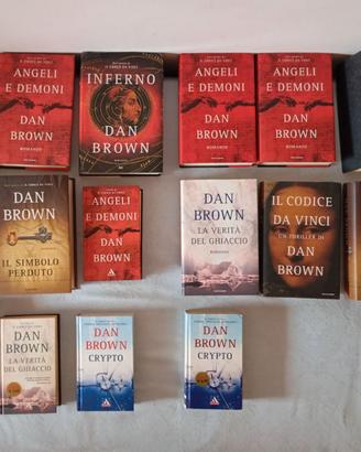 Libri vari titoli D. Brown a pezzo, e altri autori