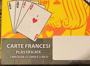 Mazzi di carte Francesi singoli o confezione da 2