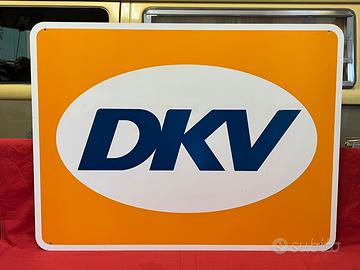 Insegna Bifacciale DKV in Lamiera 100x75 cm