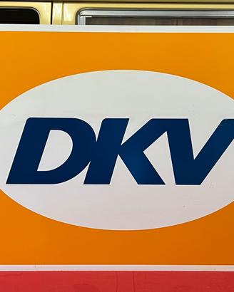 Insegna Bifacciale DKV in Lamiera 100x75 cm