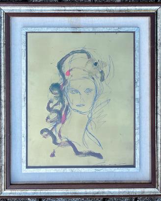 Ernesto Traccani dipinto su serigrafia