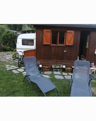 caravan in contesto grazioso campeggio di Extrapie