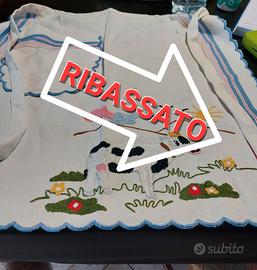 grembiule da cucina ricamato 