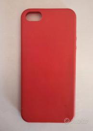 Cover in silicone rigida rossa per iphone 5/5s