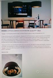 Coppia di lampadari mod. Circles 429 - Oluce