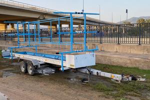 Carrello per barche da canottaggio