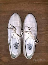 SCARPE STRINGATE *PITONE BIANCO*