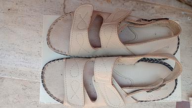 Sandali mod. comfort cuciti a mano vera pelle 36