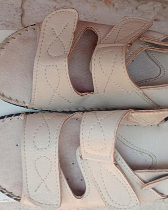 Sandali mod. comfort cuciti a mano vera pelle 36