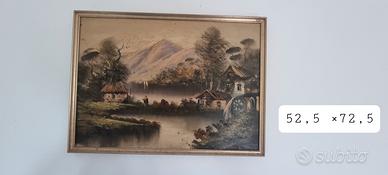 Quadro paesaggio montagna