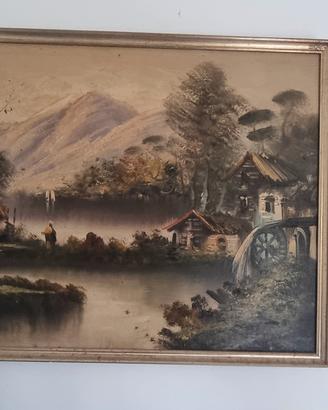 Quadro paesaggio montagna