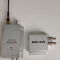Kit videosorveglianza wireless: mini DVR + ricevit