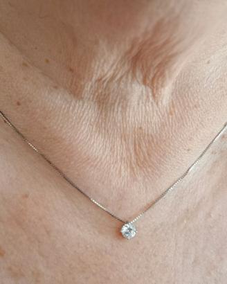 Girocollo Punto Luce Argento 925 & Zircone